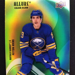 2022/2023 Upper Deck Allure Color Flow - Yellow Green SF-59 Peyton Krebs Paralel
