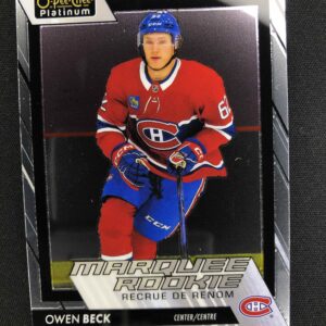 2023/2024 Upper Deck OPC Platinum Marquee Rookie 225 Owen Beck