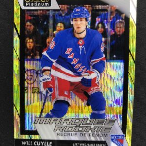2023/2024 Upper Deck OPC Platinum Neon Yellow Surge Marquee Rookie 213 Will Cuylle Paralel