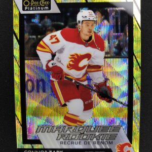 2023/2024 Upper Deck OPC Platinum Neon Yellow Surge Marquee Rookie 236 Connor Zary Paralel