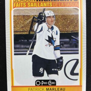 2021/2022 Upper Deck O-Pee-Chee Base 591 Patrick Marleau
