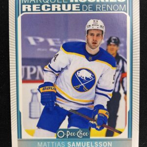 2021/2022 Upper Deck O-Pee-Chee Marquee Rookie 524 Mattias Samuelsson Inzert