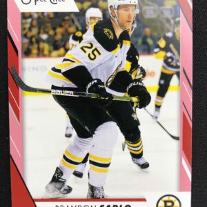 2023/2024 Upper Deck O-Pee-Chee Red Border 412 Brandon Carlo Paralel
