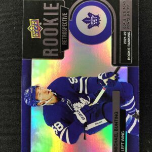 2022/2023 Upper Deck Series 1 Rookie Retrospective RR-18 Michael Bunting Inzert