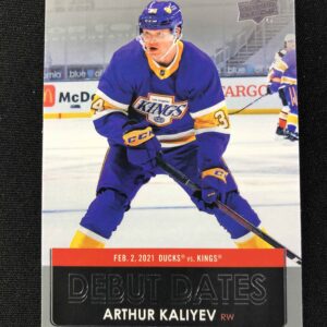 2021/2022 Upper Deck Series 1 Debut Dates DD-4 Arthur Kaliyev Inzert
