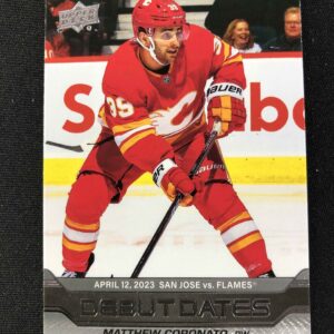 2023/2024 Upper Deck Series 1 Debut Dates DD-11 Matthew Coronato Inzert