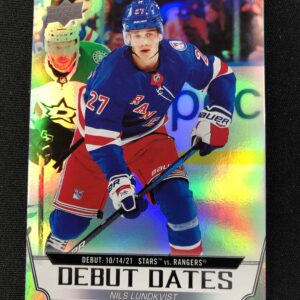 2022/2023 Upper Deck Series 1 Debut Dates DD-4 Nils Lundkvist Inzert