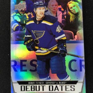 2022/2023 Upper Deck Series 1 Debut Dates DD-17 Scott Perunovich Inzert
