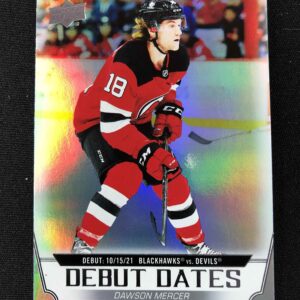 2022/2023 Upper Deck Series 1 Debut Dates DD-22 Dawson Mercer Inzert