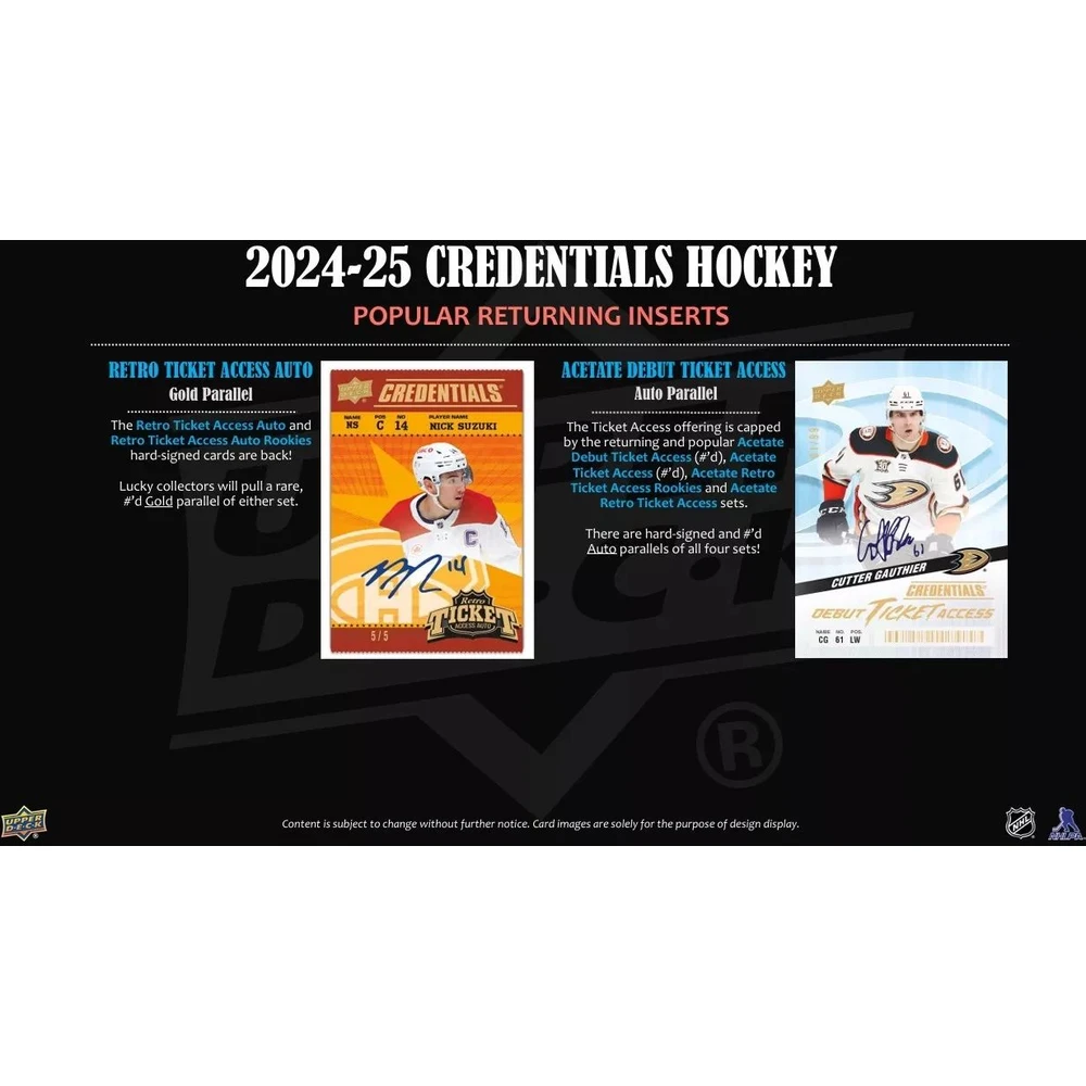 2024/25 Upper Deck Credentials Hockey hobby box - Obrázek 5