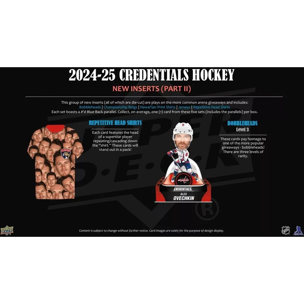 2024/25 Upper Deck Credentials Hockey hobby box - Obrázek 3