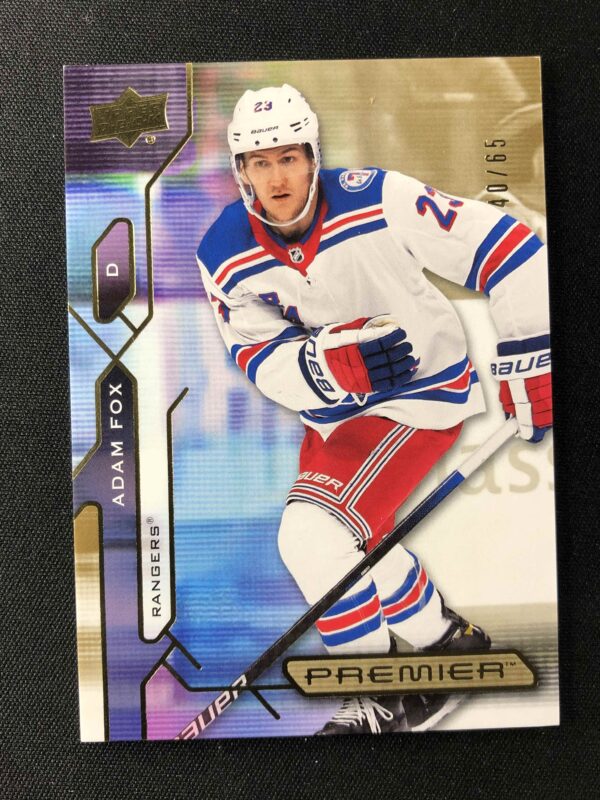 2021/2022 Upper Deck Premier Gold 48 Adam Fox Paralel 40/65