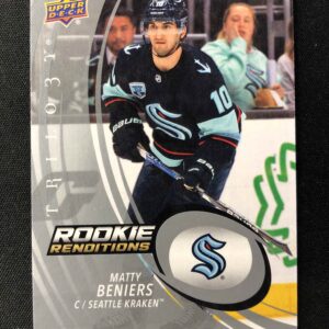 2022/2023 Upper Deck Trilogy Rookie Renditions RR-38 Matty Beniers Inzert