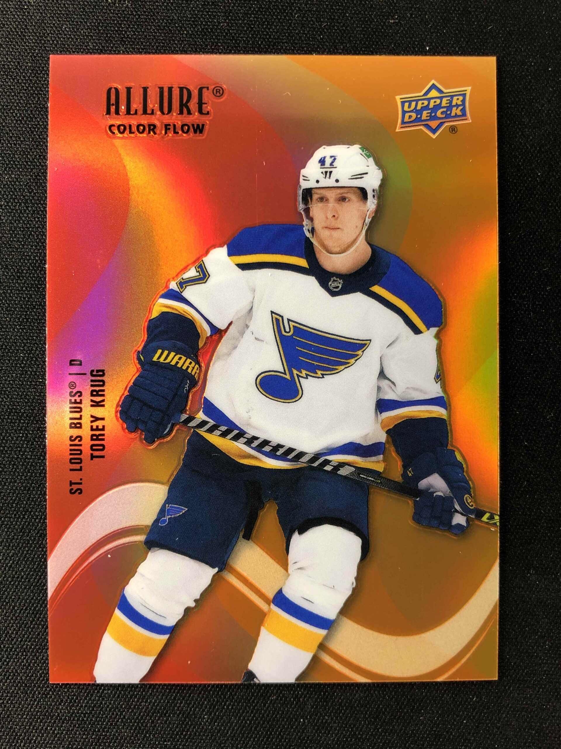 2022/2023 Upper Deck Allure Color Flow - Red Orange SF-2 Torey Krug Paralel