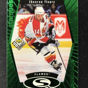 1998/1999 Upper Deck UD Choice Starquest Green SQ13 Theoren Fleury Inzert