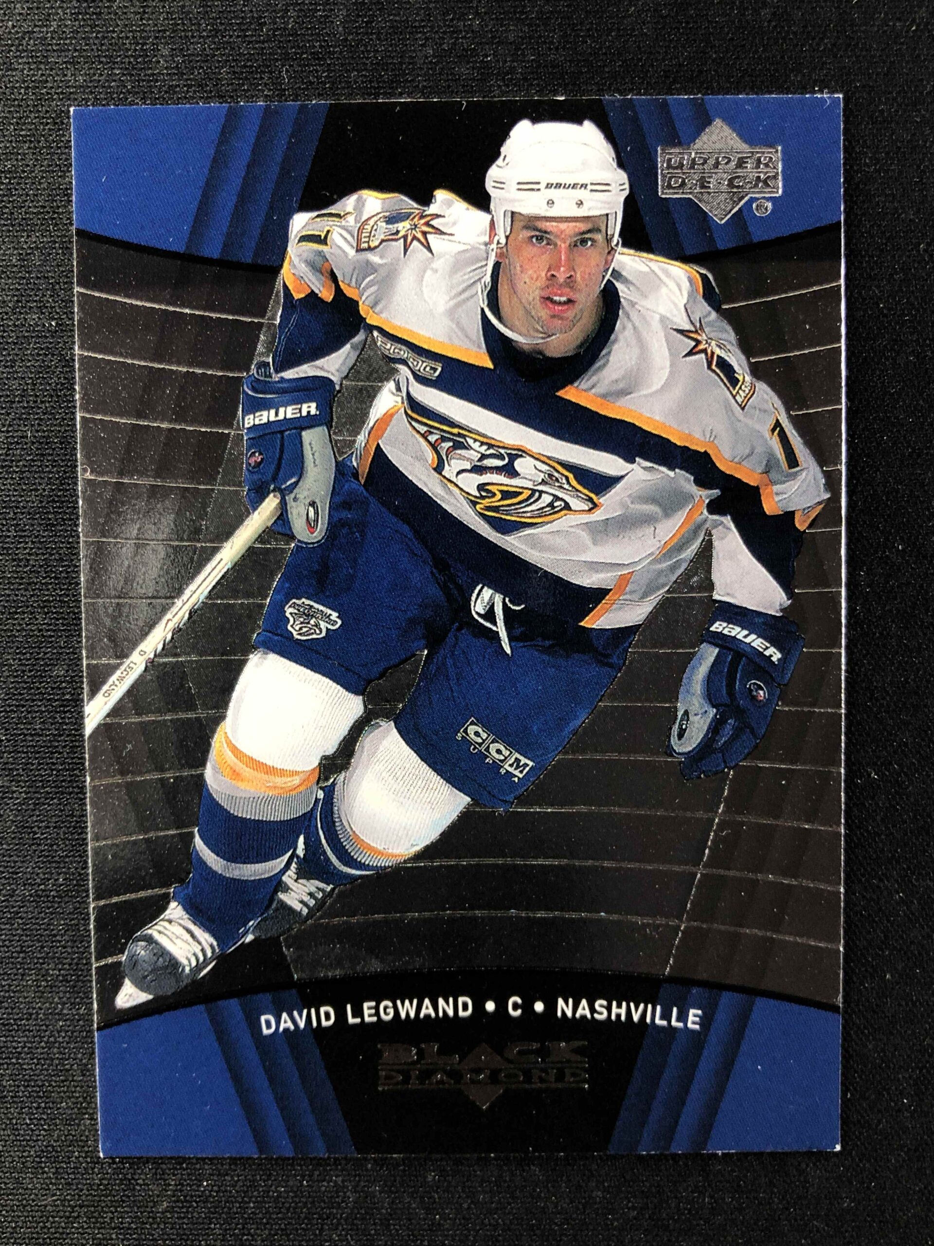 1999/2000 Upper Deck Black Diamond Base 49 David Legwand