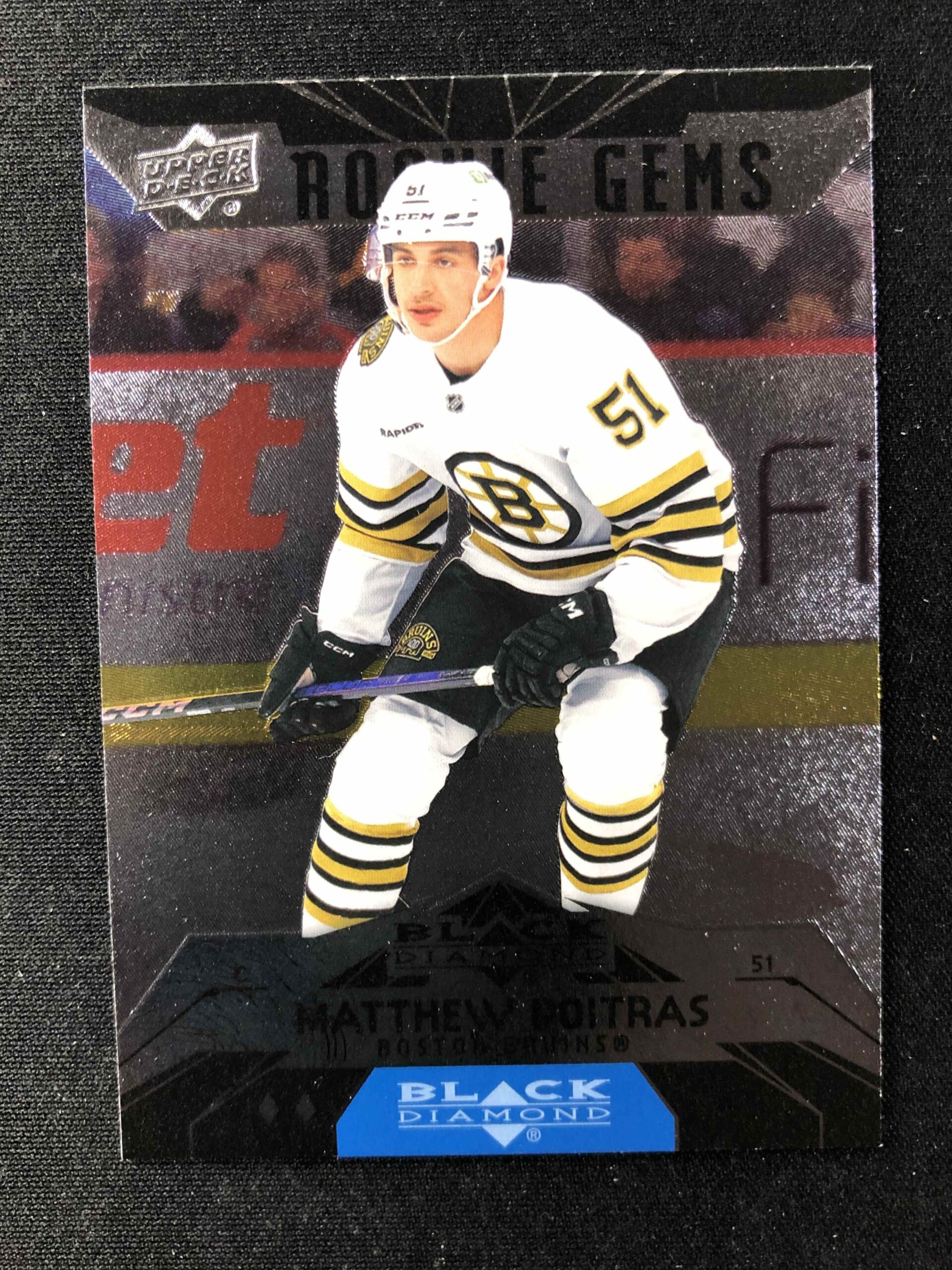 2023/2024 Upper Deck Extended Black Diamond Retro BD-26 Matthew Poitras Inzert