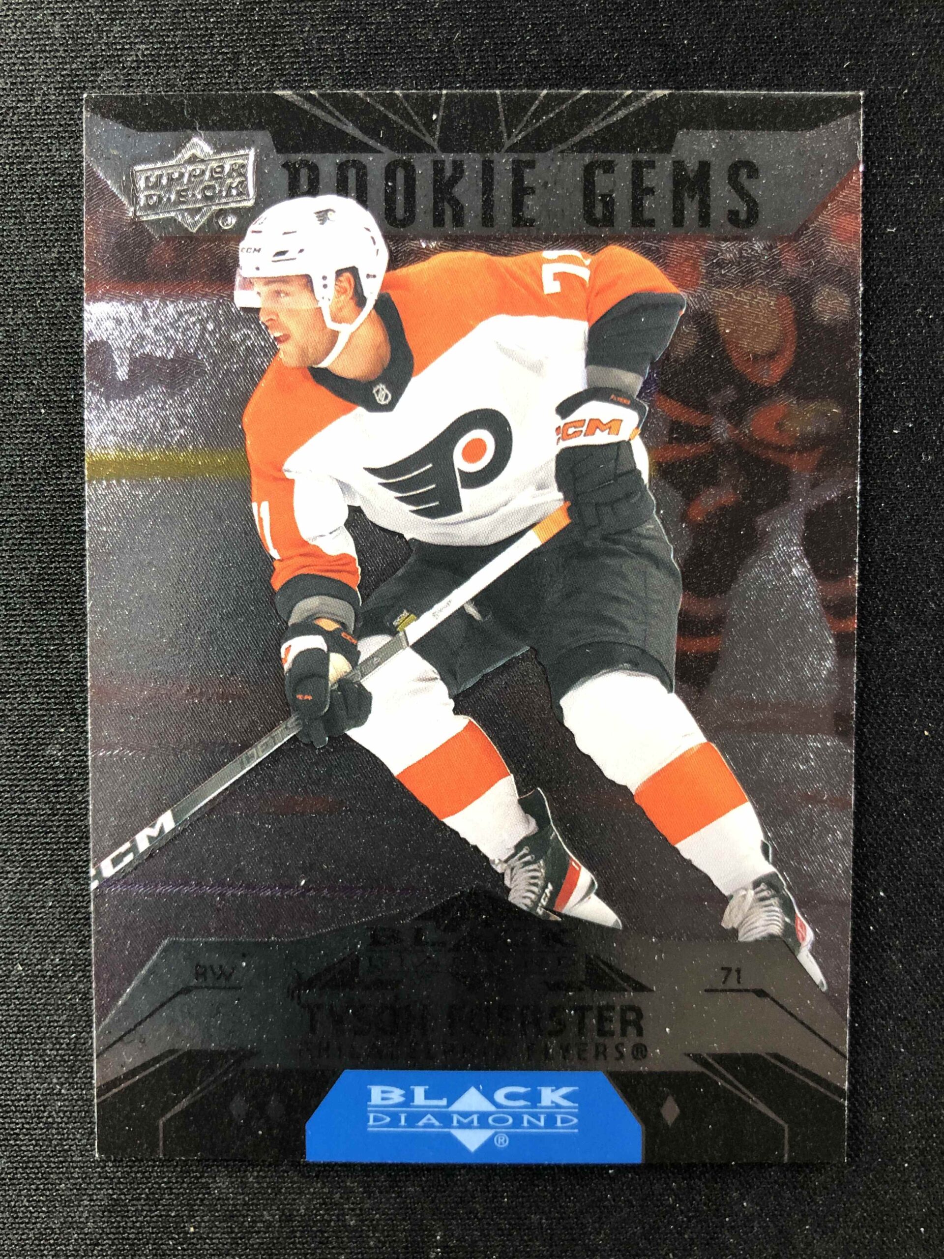 2023/2024 Upper Deck Extended Black Diamond Retro BD-35 Tyson Foerster Inzert