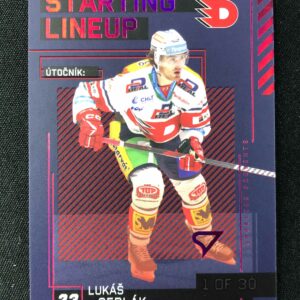 2023/2024 Sportzoo Serie 2 Starting Lineup 3rd Period SL-18 Lukáš Sedlák Inzert /30
