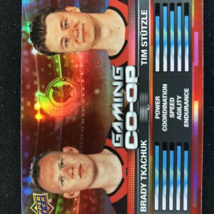 2024/2025 Upper Deck Series 1 Gaming Co-op CGO-12 Brady Tkachuk, Tim Stutzle Inzert