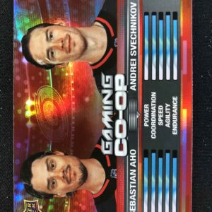 2024/2025 Upper Deck Series 1 Gaming Co-op CGO-25 Sebastian Aho, Andrei Svechnikov Inzert