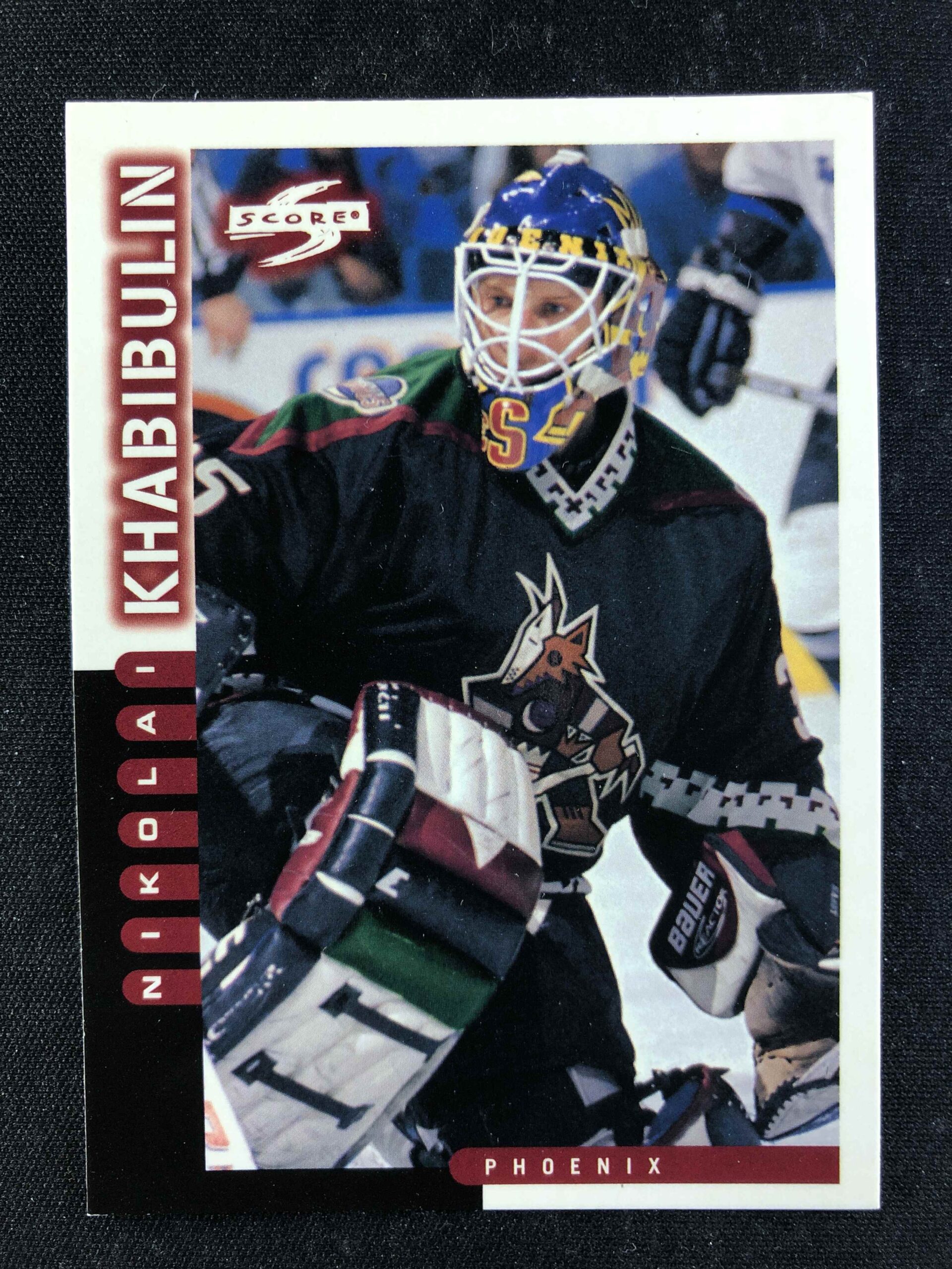 1997/1998 Pinnacle Score Base 10 Nikolai Khabibulin