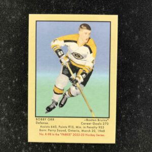 2022/2023 Upper Deck Parkhurst Champions 51 Retros Wrapper Back R-98 Bobby Orr Inzert