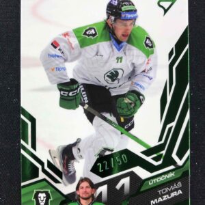 2025/2026 Sportzoo Serie 1 Emerald Green 121 Tomáš Mazura Paralel 22/50