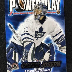 2001/2002 Pacific Adrenaline Power Play 34 Curtis Joseph Inzert