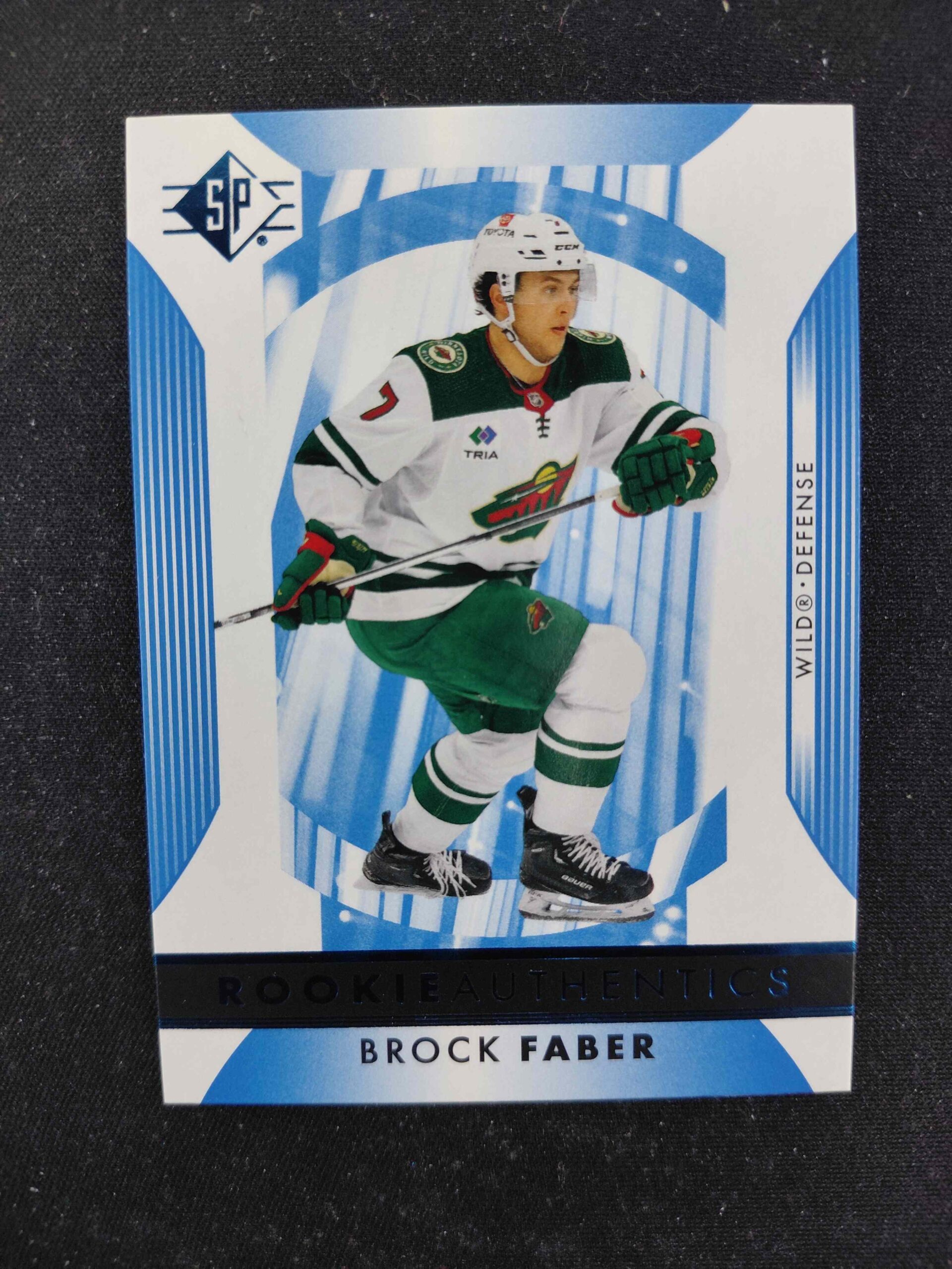 2023/2024 Upper Deck SP Rookie Authentics Blue 128 Brock Faber Inzert
