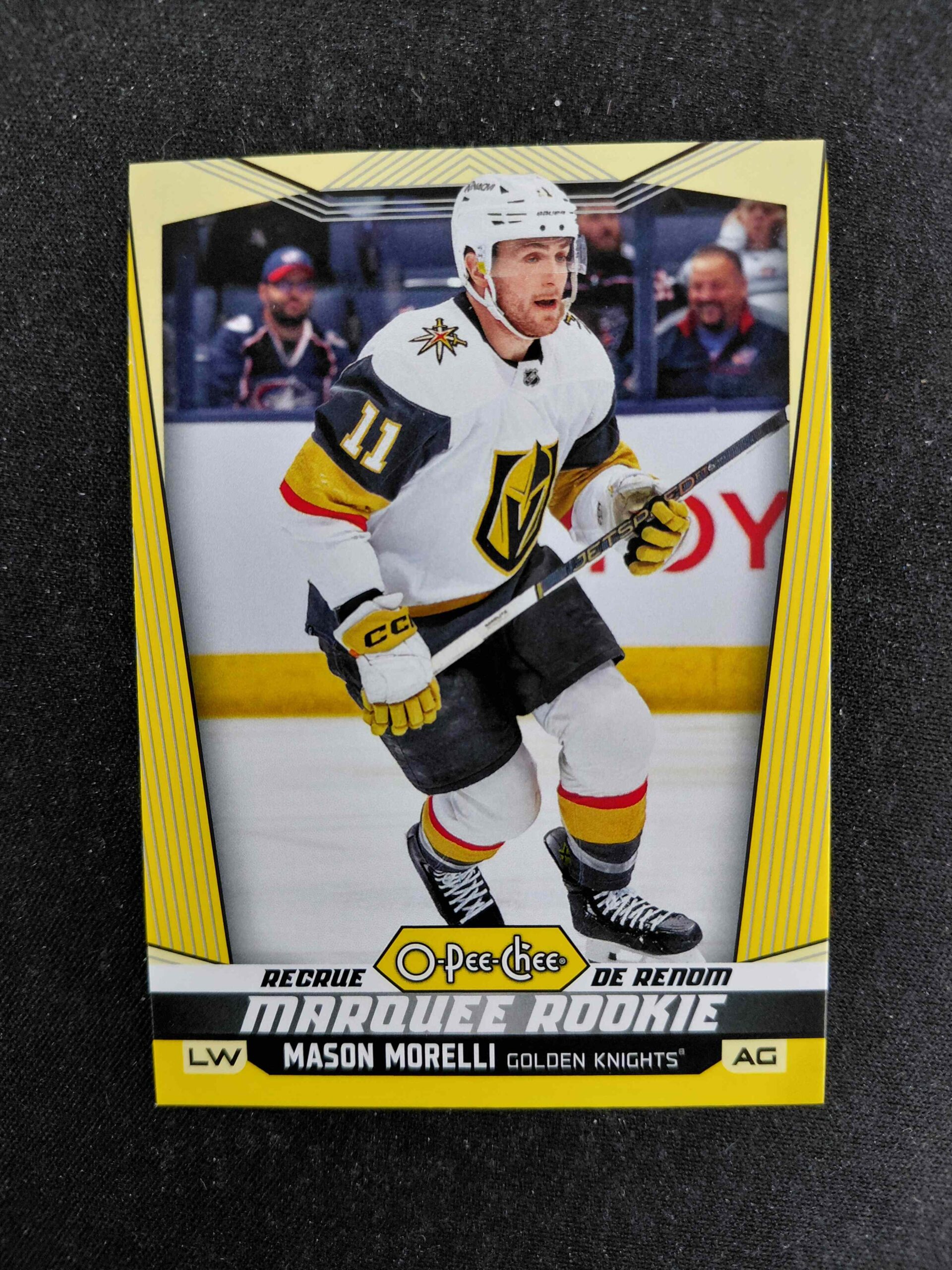 2024/2025 Upper Deck O-Pee-Chee Yellow 591 Mason Morelli Paralel