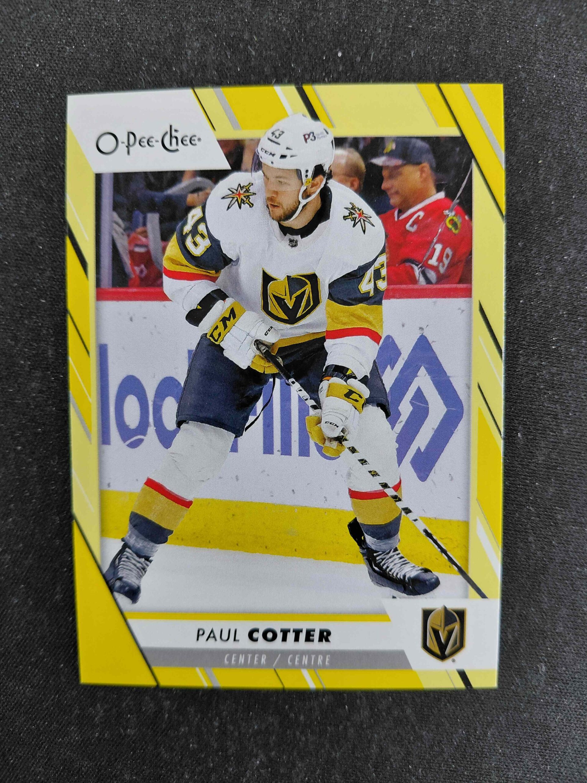 2023/2024 Upper Deck O-Pee-Chee Yellow 378 Paul Cotter Paralel