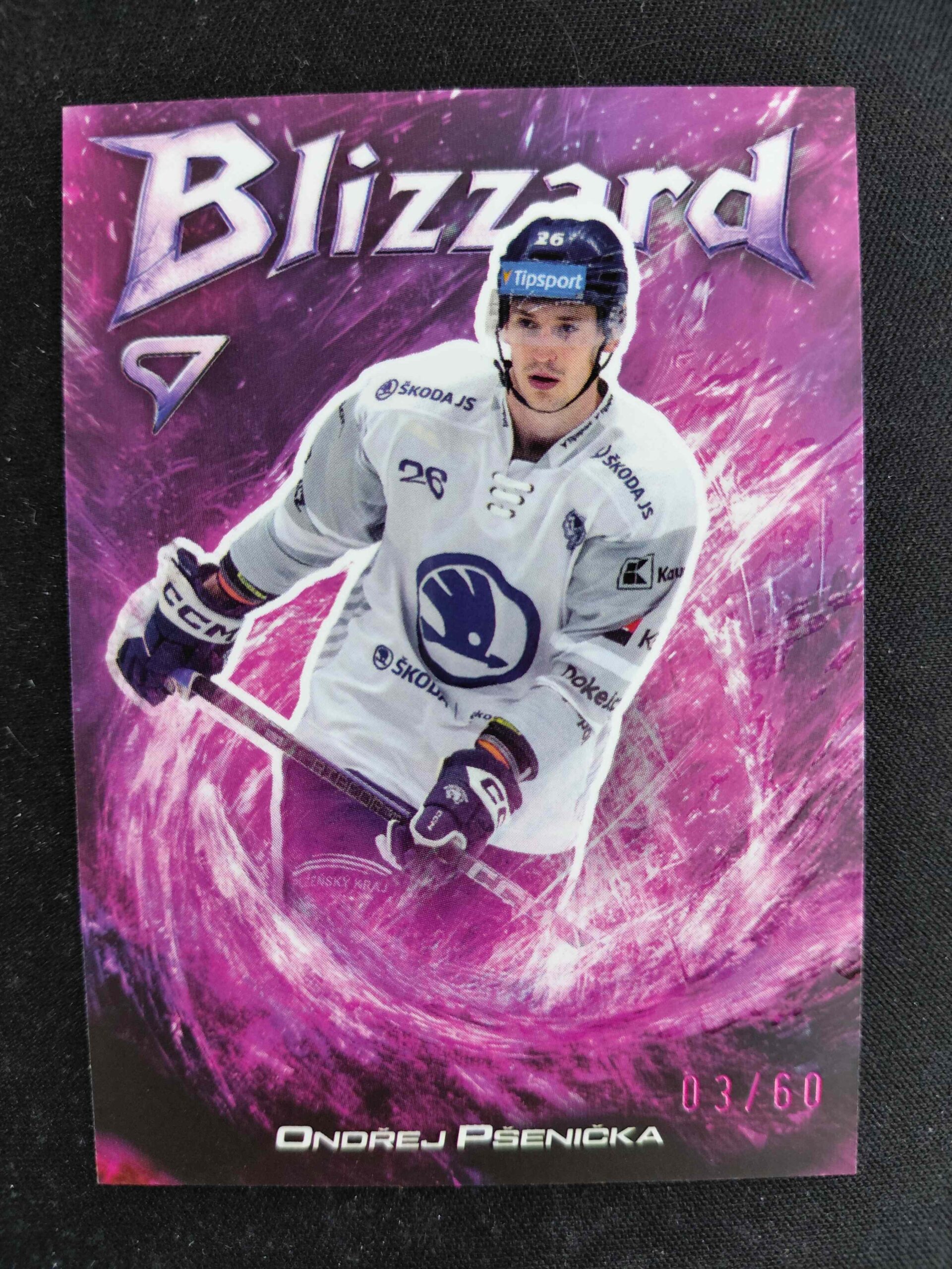 2025/2026 Sportzoo Serie 1 Blizzard Coral Pink BL-32 Ondřej Pšenička Inzert 03/60