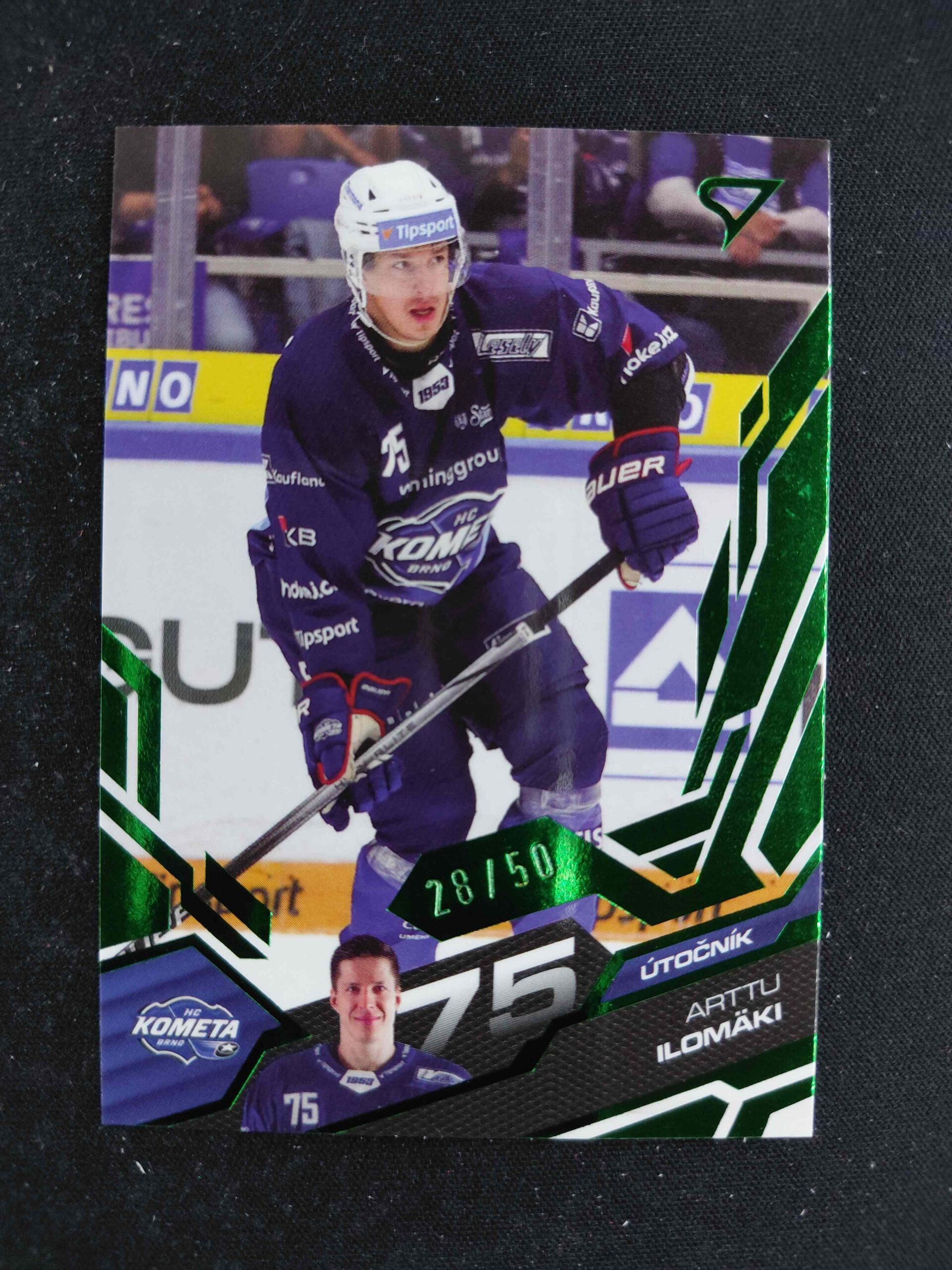 2025/2026 Sportzoo Serie 1 Emerald Green 11 Arttu Ilomäki Paralel 28/50