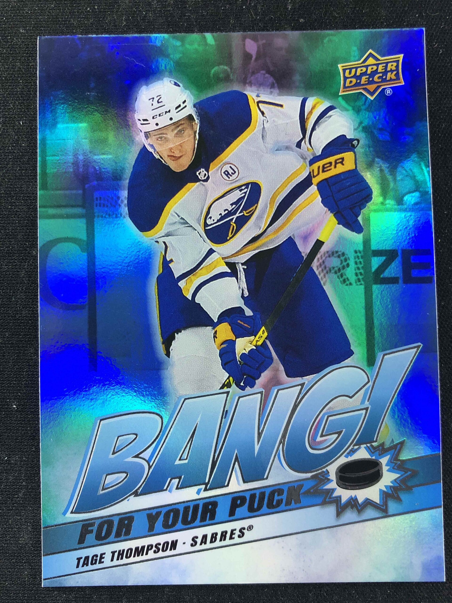 2024/2025 Upper Deck Series 2 Bang! For Your Puck BP-20 Tage Thompson Inzert