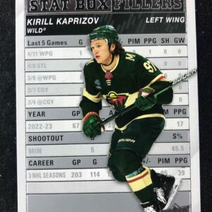 2023/2024 Upper Deck Series 1 Stat Box Fillers SB-20 Kirill Kaprizov Inzert
