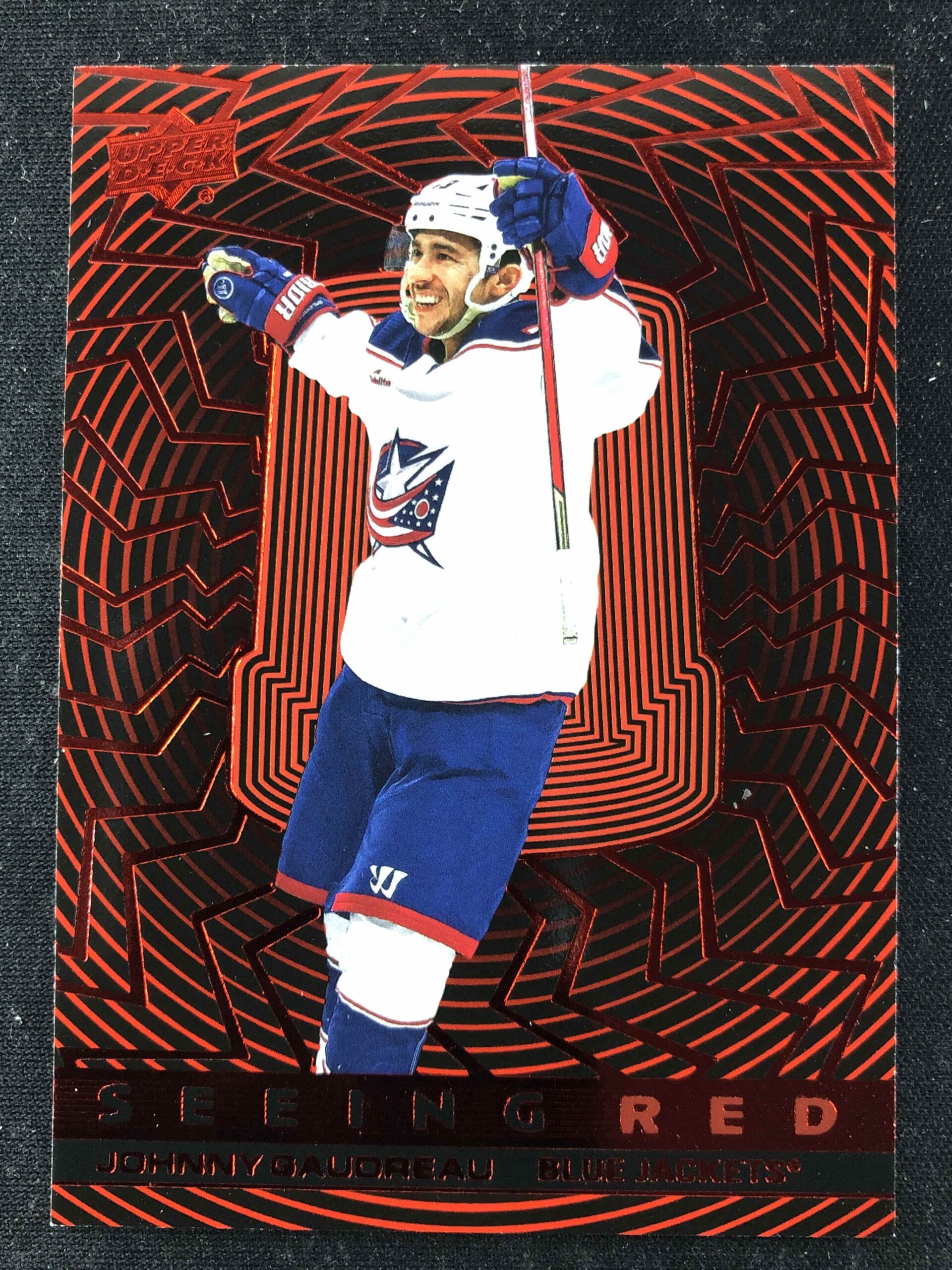 2023/2024 Upper Deck Extended Seeing Red SR-26 Johnny Gaudreau Inzert