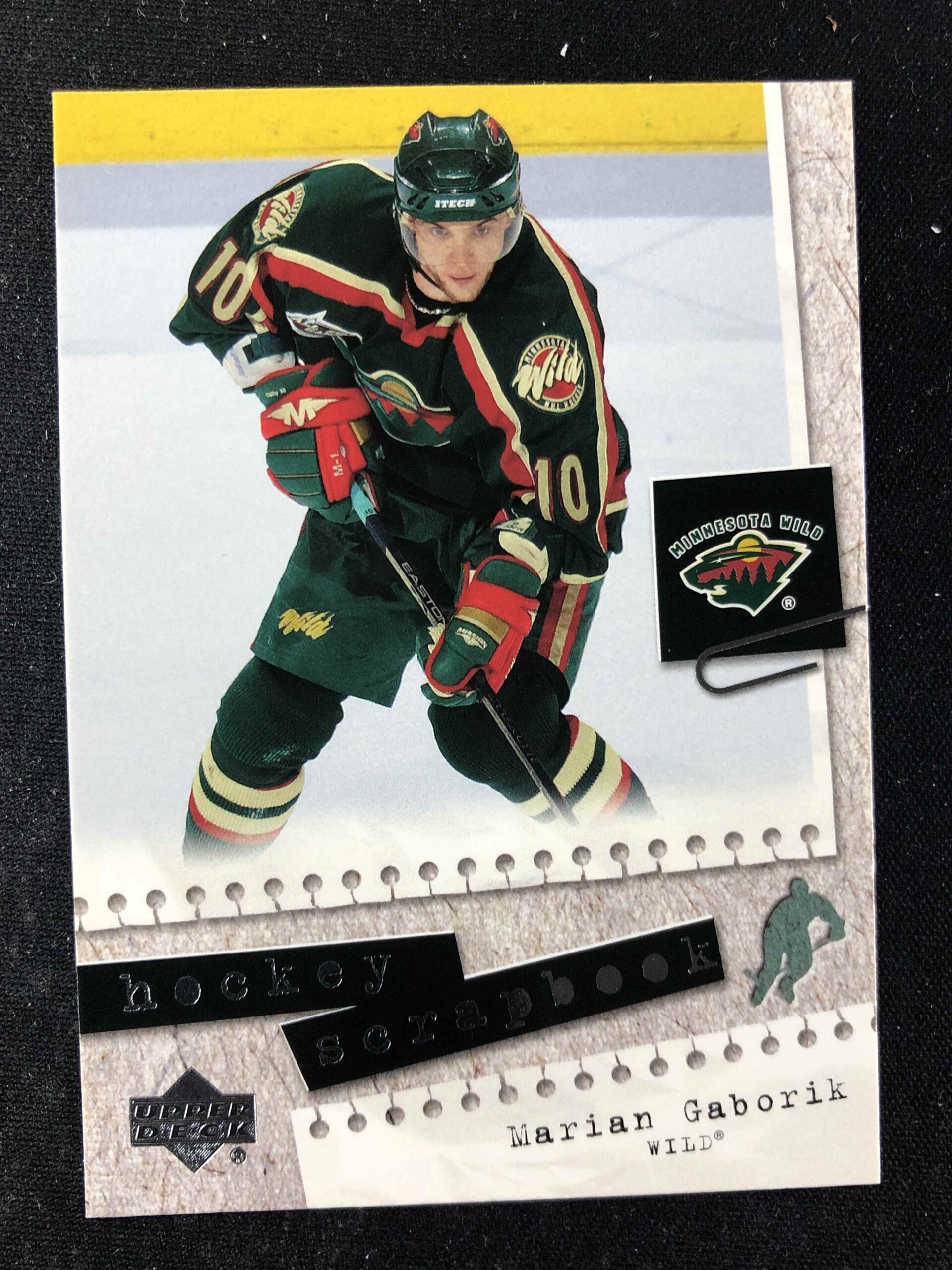 2005/2006 Upper Deck Series 1 Hockey Scrapbook HS17 Marian Gaborik Inzert