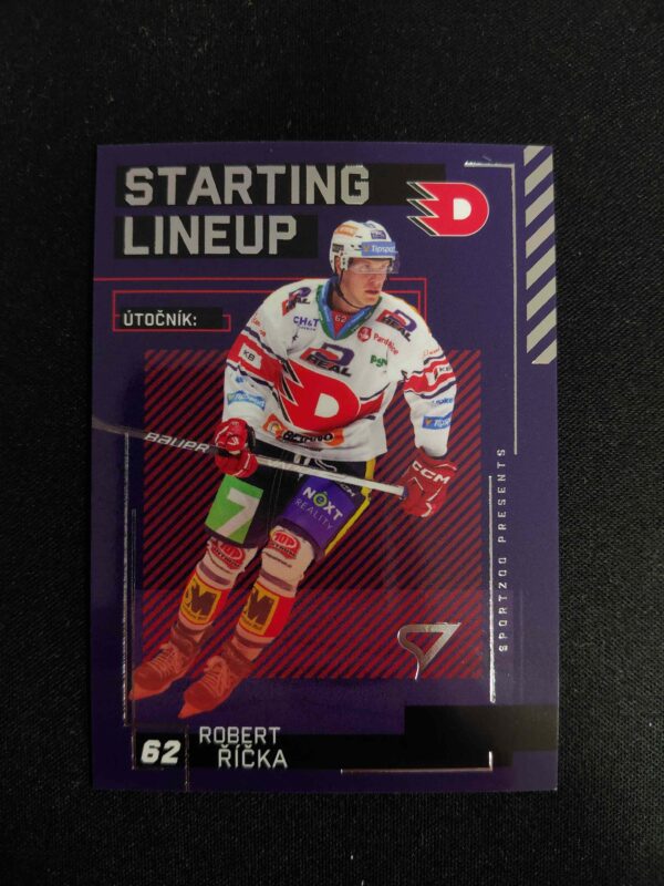 2023/2024 Sportzoo Serie 2 Starting Lineup SL-17 Robert Říčka Inzert