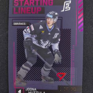 2023/2024 Sportzoo Serie 2 Starting Lineup 3rd Period SL-50 Joona Huttula Inzert /30