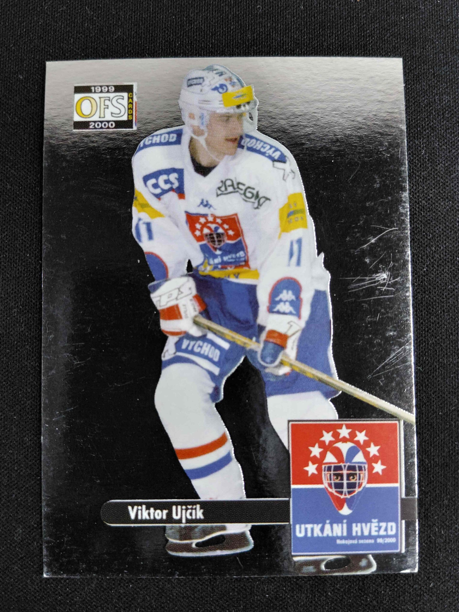 1999/2000 OFS Cards Utkání Hvězd - Stříbná 528 Viktor Ujčík Inzert