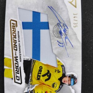 2025/2026 Sportzoo Serie 1 Around the World Gold AUTO Flag AWS-MH Markus Hännikäinen AUTO 34/35