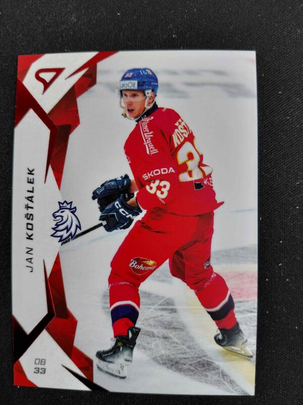 2025 Sportzoo Hokejové Česko Red 33 Jan Košťálek Paralel