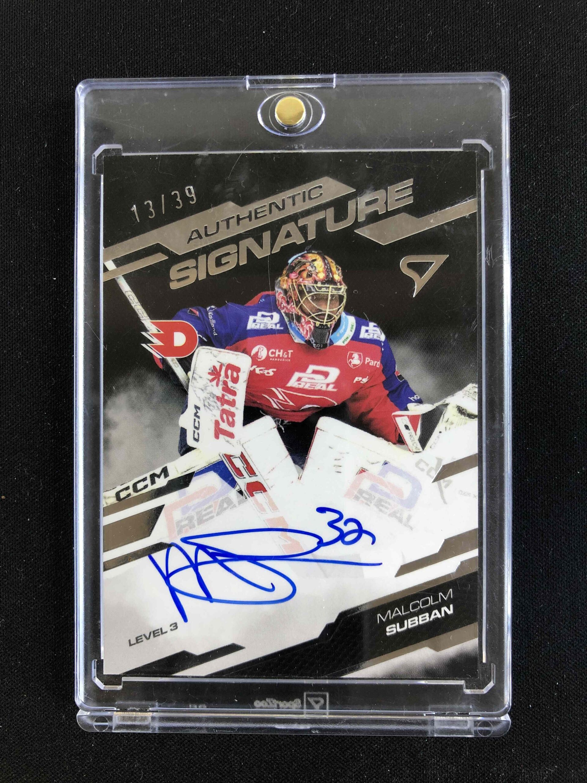 2025/2026 Sportzoo Serie 2 Authentic Signature Level 3 SL3-MS Malcolm Subban AUTO 13/39