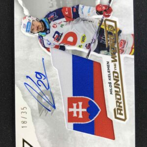 2025/2026 Sportzoo Serie 1 Around the World Gold AUTO Flag AWS-MK Miloš Kelemen AUTO 18/35