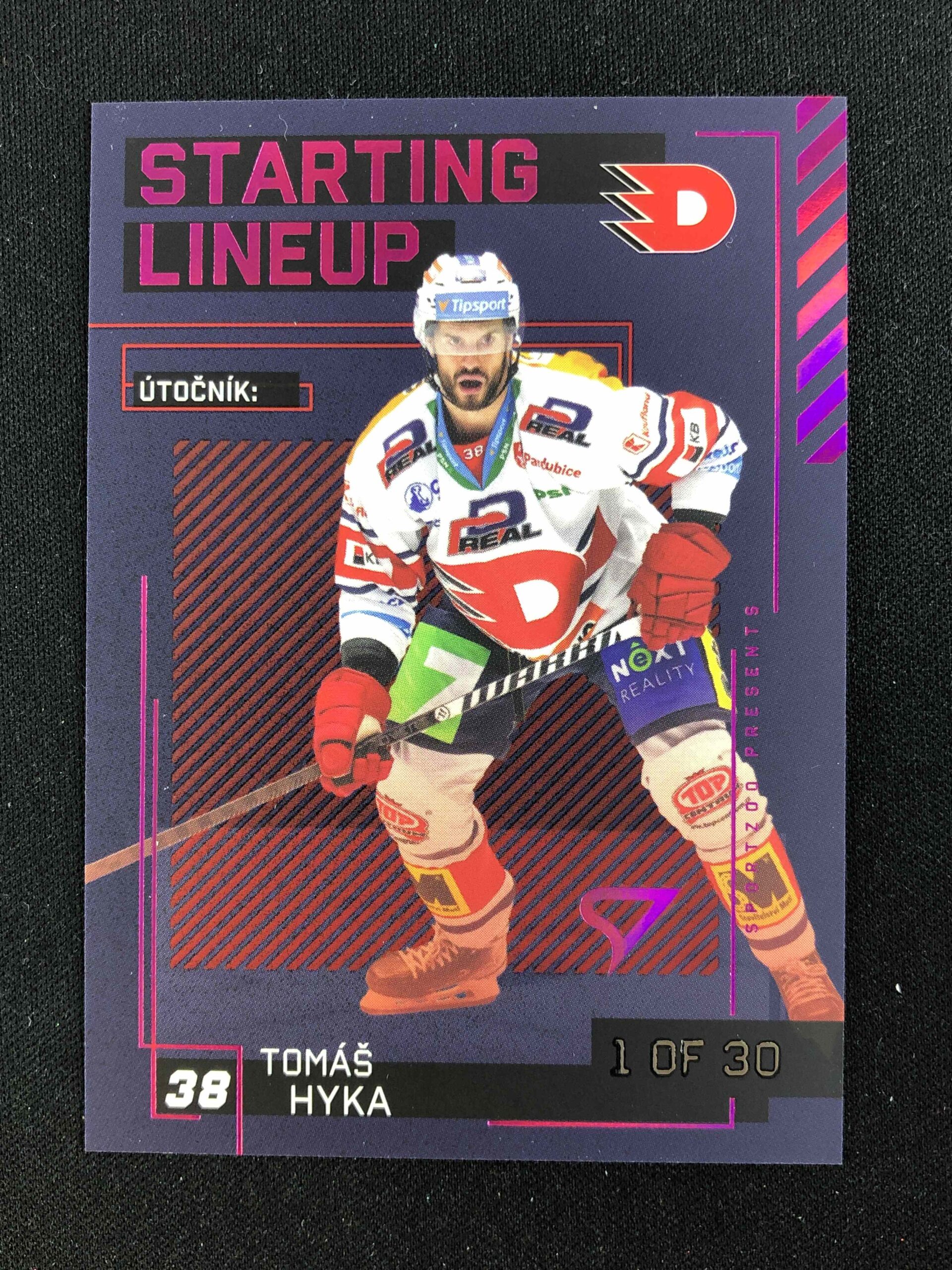 2023/2024 Sportzoo Serie 2 Starting Lineup 3rd Period SL-16 Tomáš Hyka Inzert /30