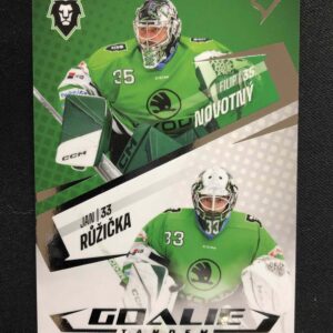 2023/2024 Sportzoo Serie 2 Goalie Tandem GT-10 Filip Novotný, Jan Růžička Inzert