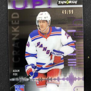 2022/2023 Upper Deck Synergy Cranked Up! Purple CU-AF Adam Fox Inzert 49/99