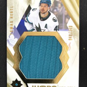 2023/2024 Upper Deck Ultimate Collection Jumbo Jersey 68 Tomas Hertl Jersey 40/149