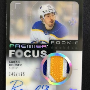 2023/2024 Upper Deck Premier Focus Rookies PFR-LR Lukas Rousek AUTO Patch 146/175